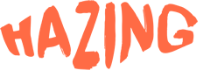 Hazing print logo